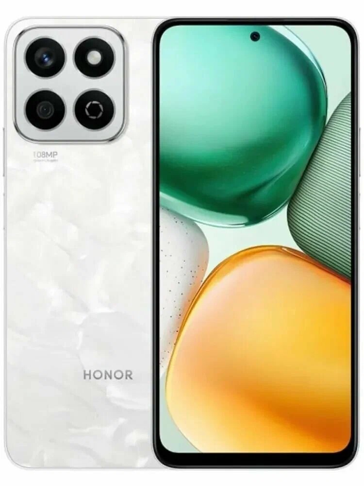 Смартфон Honor X7c 6/128 ГБ, Лунный белый, EAC (Ростест) 108Мп, Qualcomm Snapdragon 685, NFC