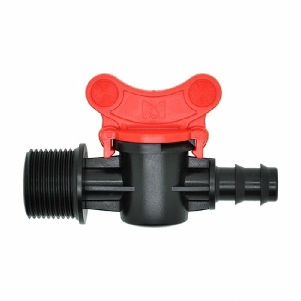 Комплект Agro Rain TV011216 - цилиндрический краник 16х1/2" НР POLY 16 мм - 15 шт, TV011216-15