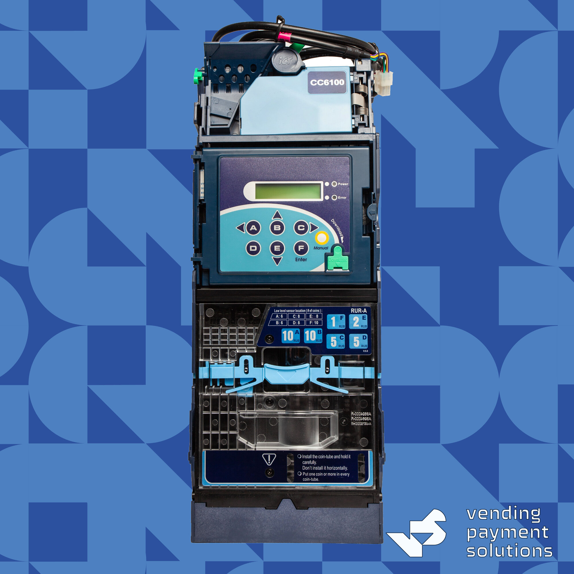 Монетоприёмник с функцией выдачи сдачи ICT CC6100 MDB 2.2 с защитой от фишинга