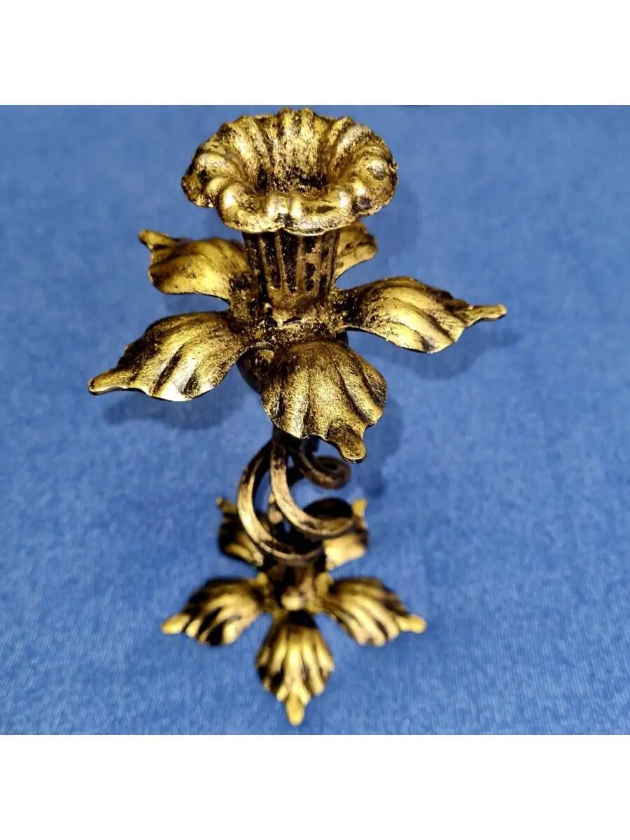 Кованый подсвечник, Студия кованой мебели Нива, цвет античная бронза