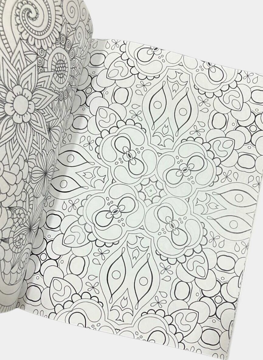 Раскраска антистресс "Узоры и Только" The Key Point, 48 страниц, 14+, абстракция — фото 1