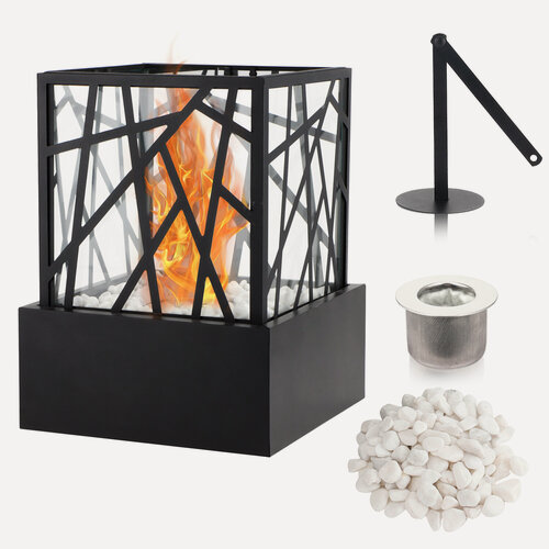 Изображение товара Домашний биоэтаноловый камин, декоративный биоэтаноловый камин, Черный квадрат