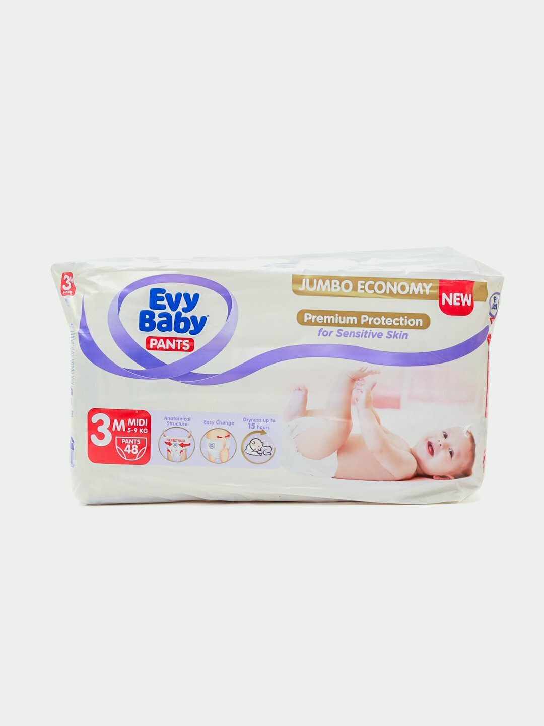Трусики-подгузники Evy Baby, 3, 48 штук, 5-9 кг
