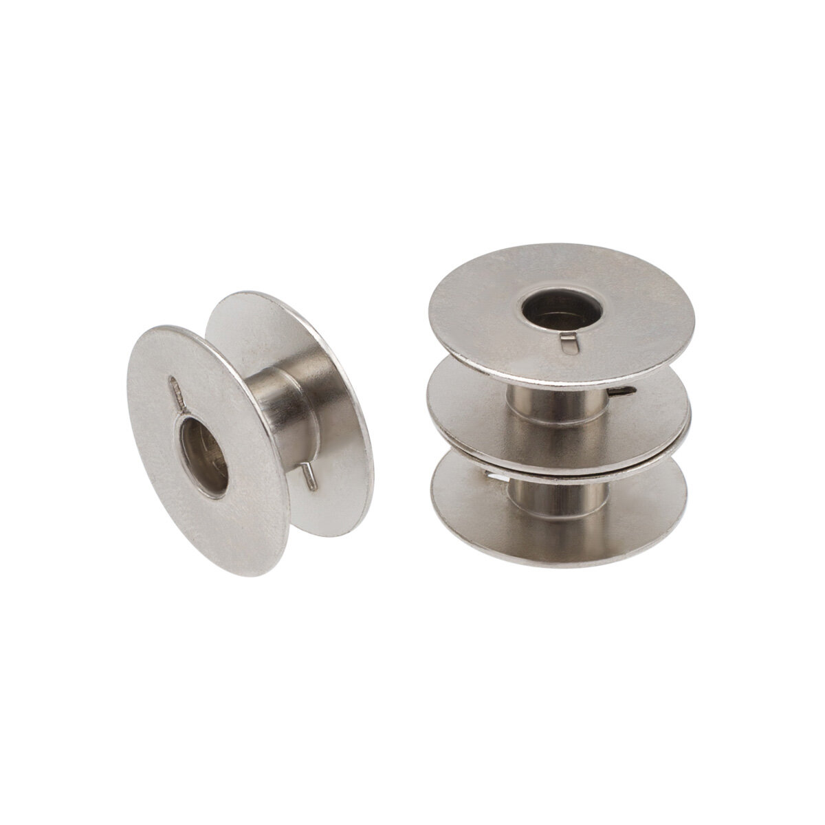 Шпульки для швейных машин 3 шт диаметр 207 мм высота 88 мм металл цвет никель Hobby&Pro