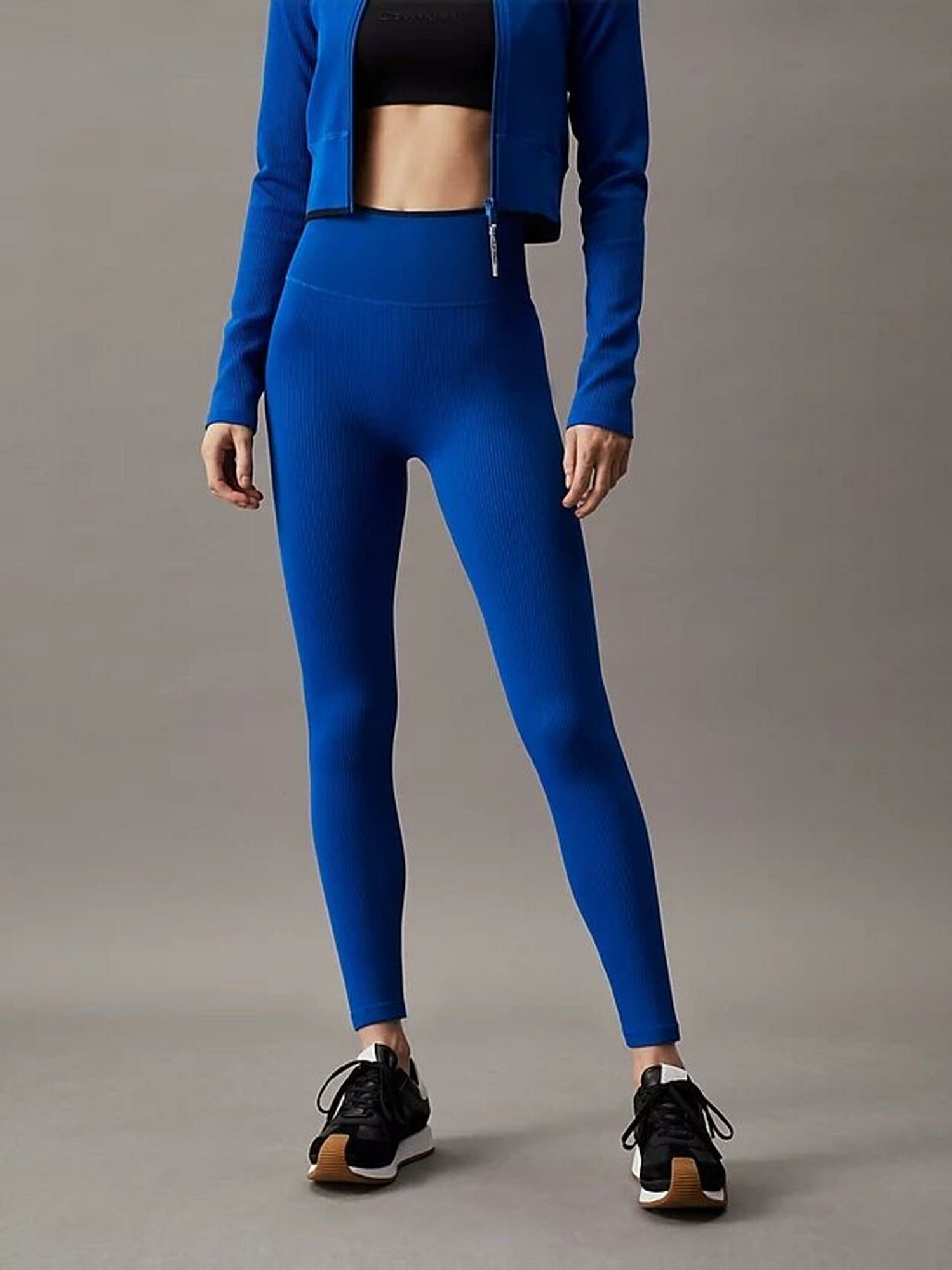 Легинсы спортивные Calvin Klein Sport Performance, размер XS, cиний