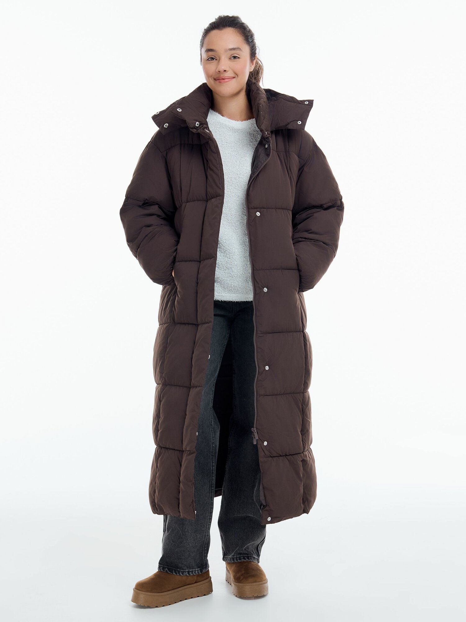 Пальто ТВОЕ, размер XL, коричневый