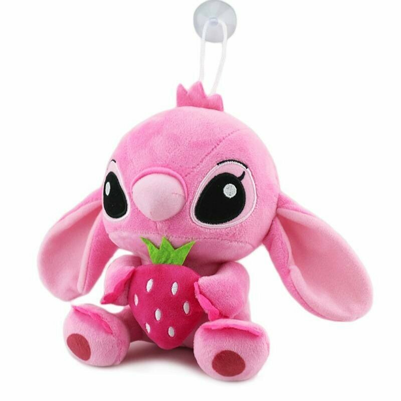 Charming and colorful stitch plush toy for couples with customizable design in blue and pink shades