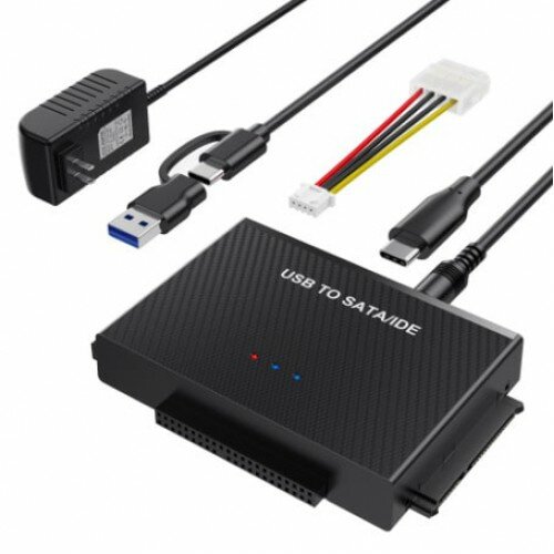 USB3.0 адаптер с внешним питанием для подключения SATA/PATA/IDE накопителей