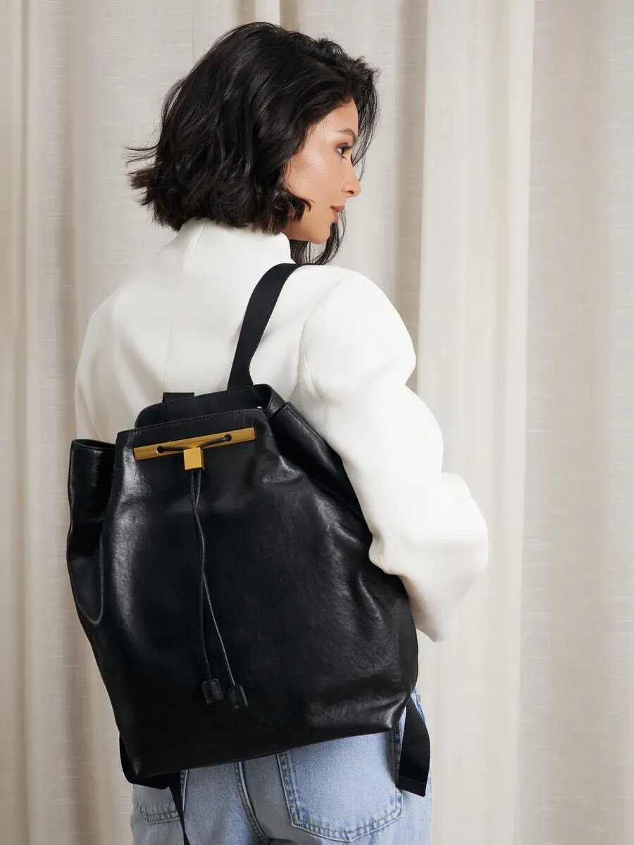 Рюкзак Paprika Bag Italy, фактура гладкая, черный матовый — фото 1