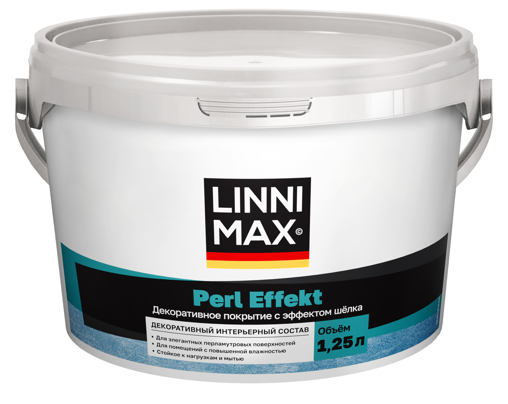 Декоративное интерьерное покрытие с эффектом шелка LINNIMAX Perl Effect / Перл Эффект 125 л