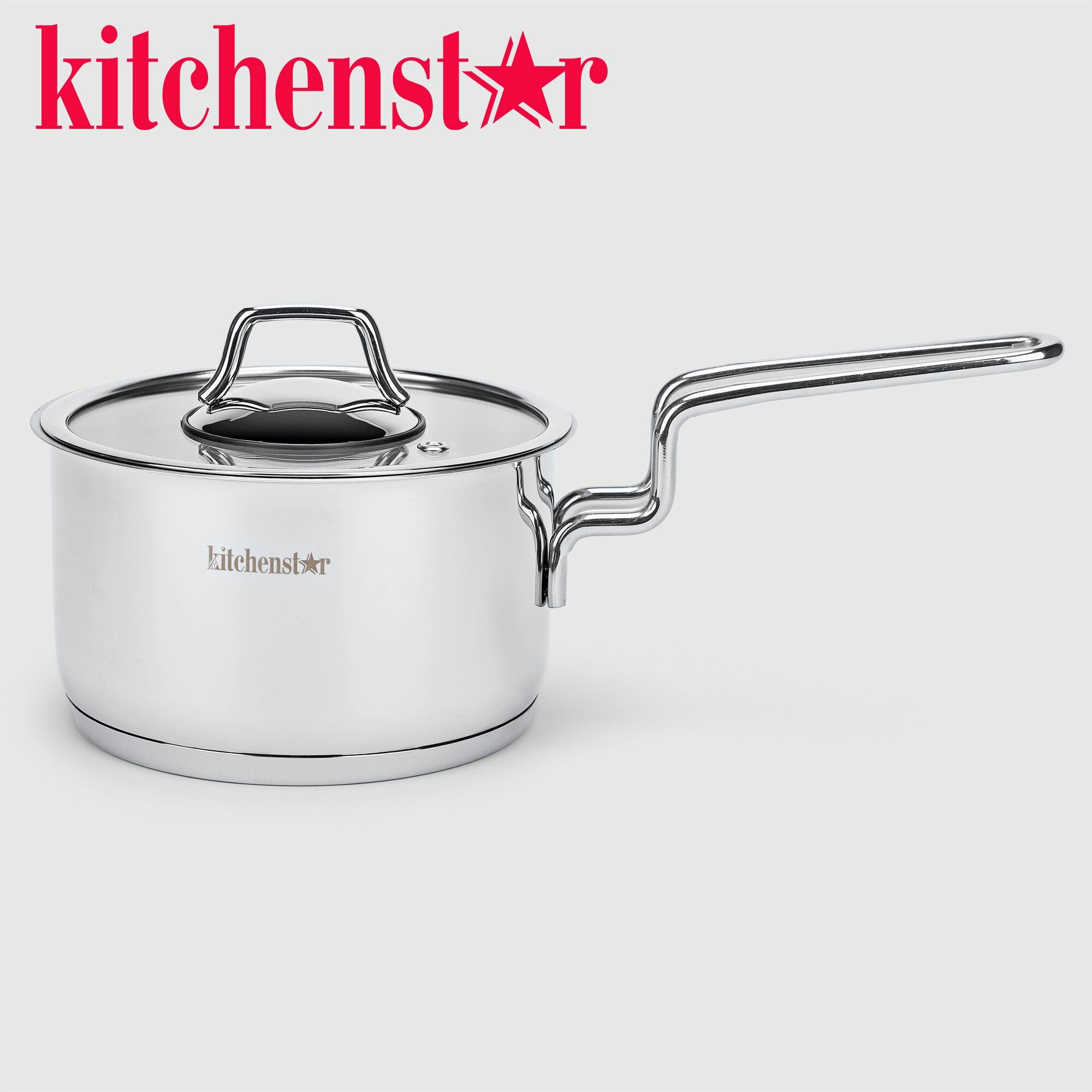 Сотейник с крышкой Kitchenstar Elit model 16 см для индукционных плит
