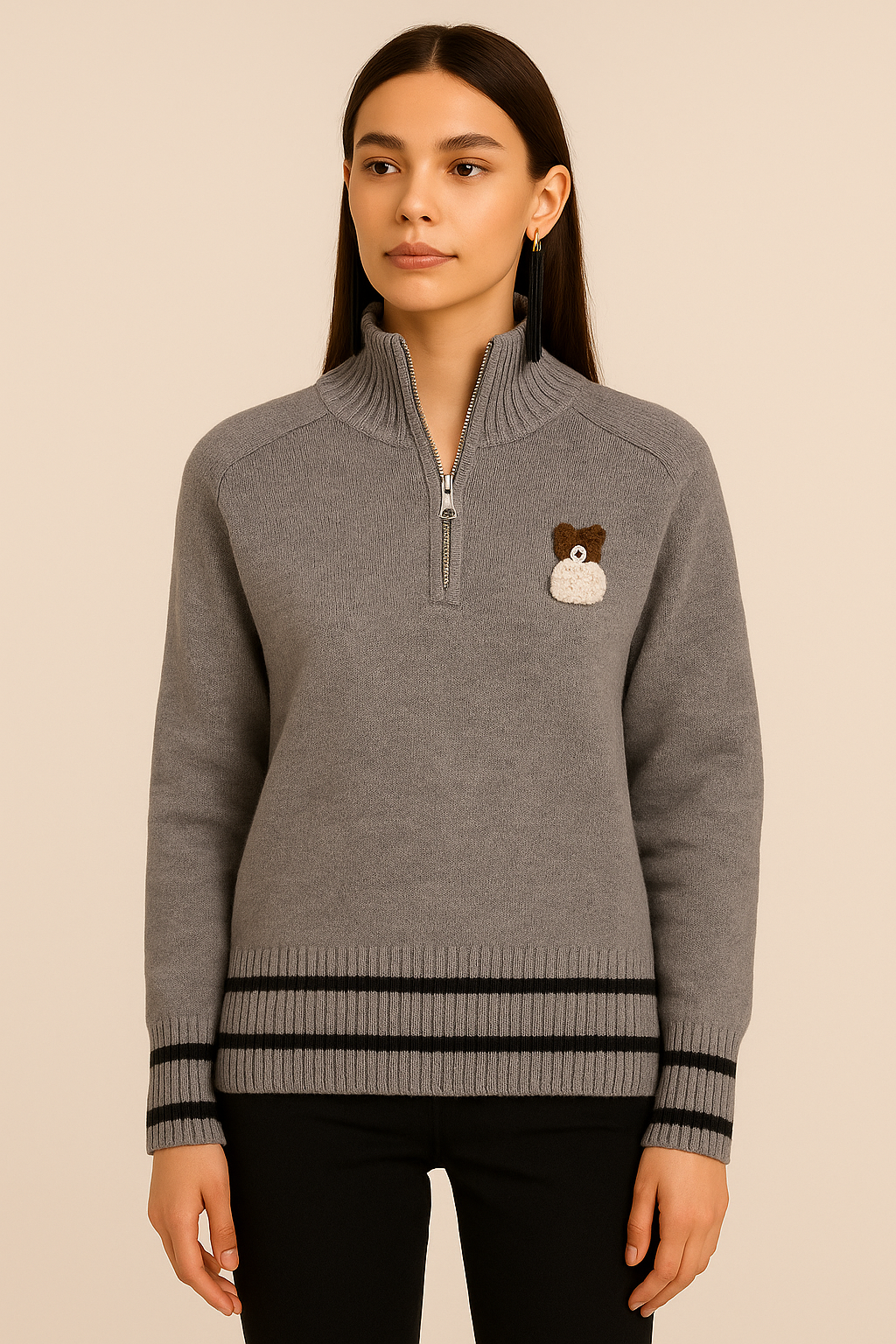Свитер Baby NC S, M, L, размер Freesize, , серый