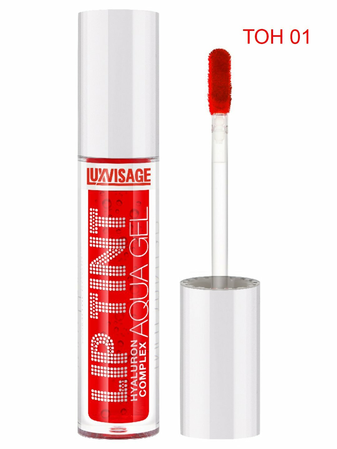 Тинт Luxvisage LIP TINT, гель для губ Aqua Gel Hyaluron, оттеночный