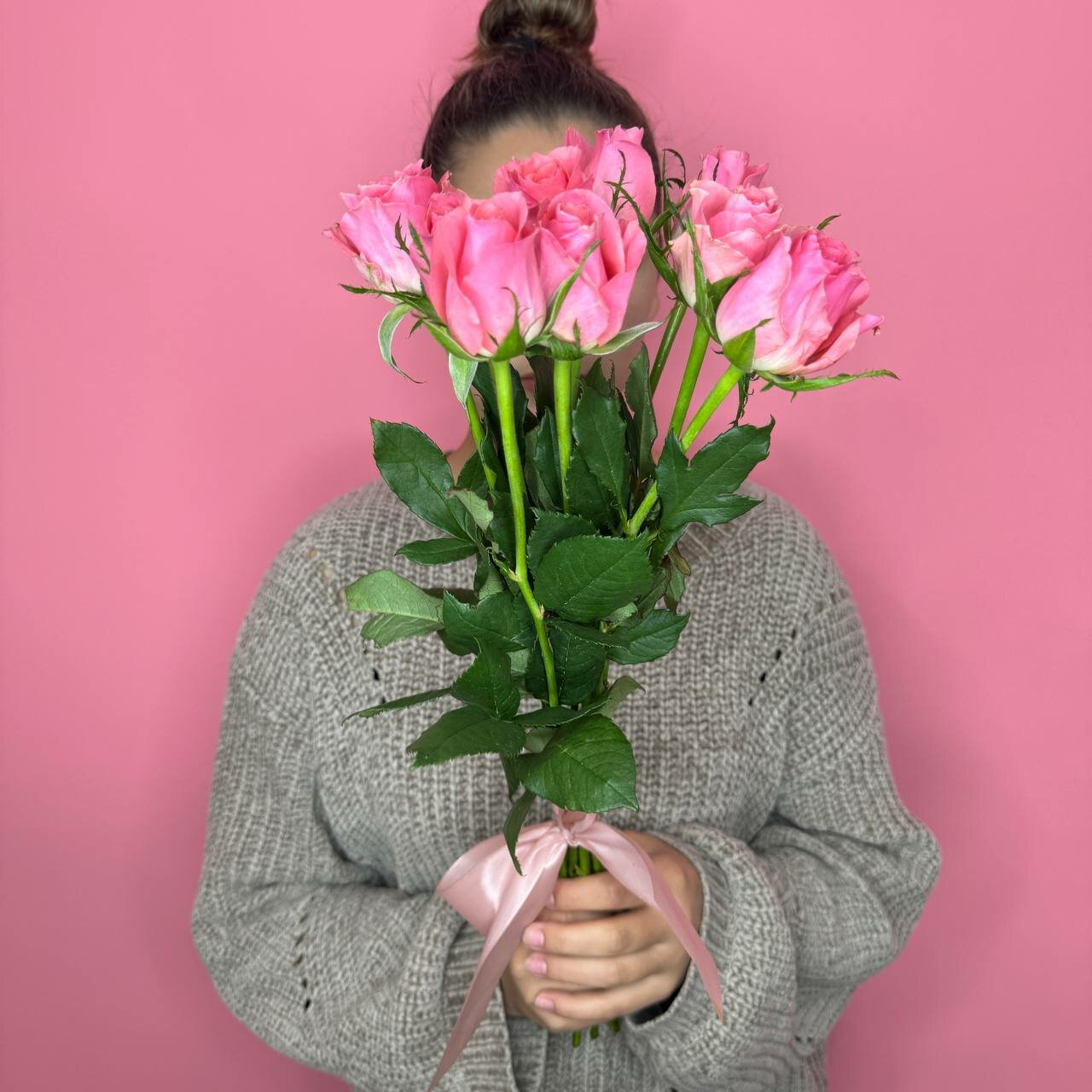 Букет из 9 голландских роз Айспинк