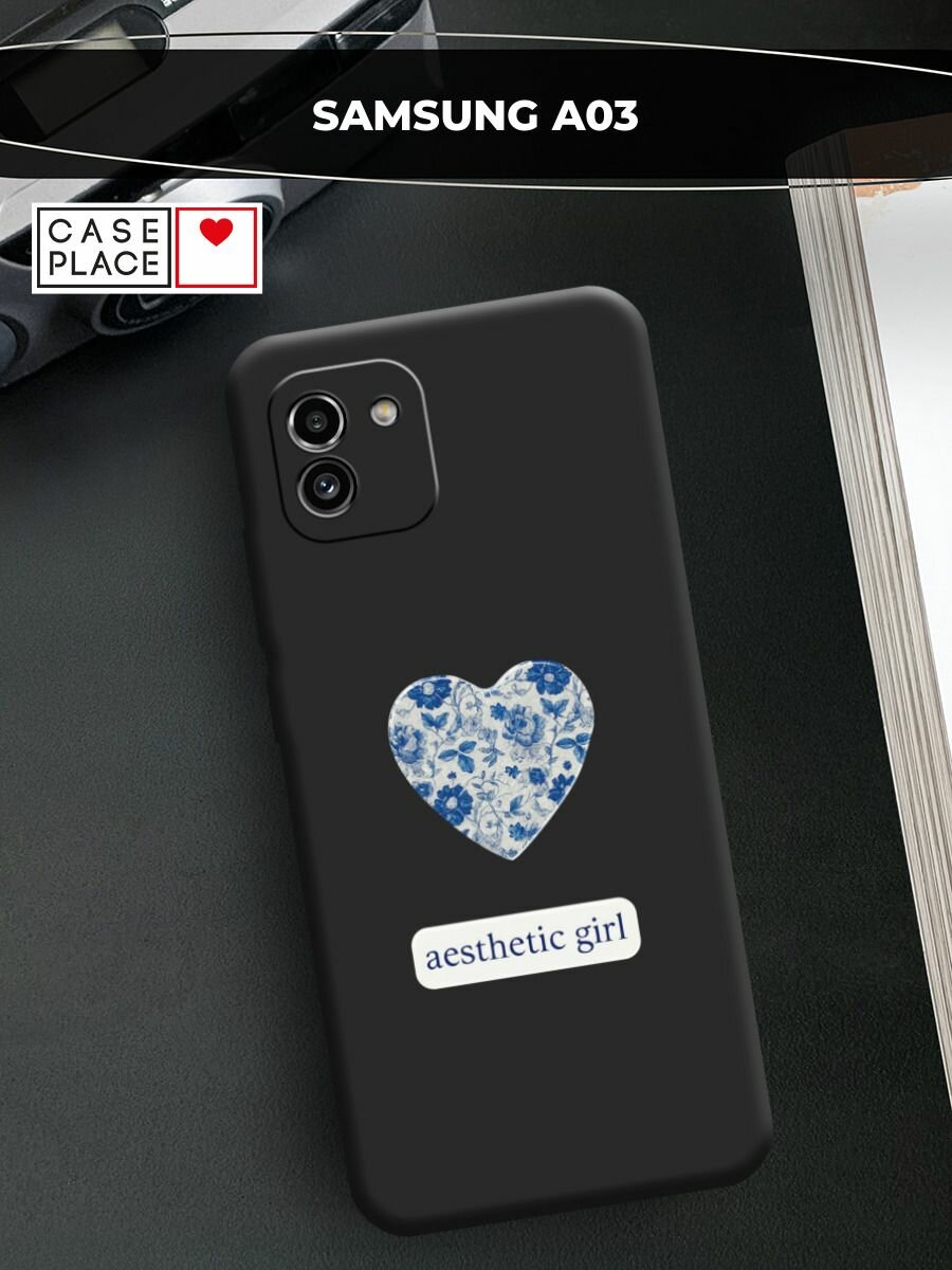 Чехол на Samsung Galaxy A03 / Самсунг А03 с принтом "Aesthetic girl 2" — фото 1