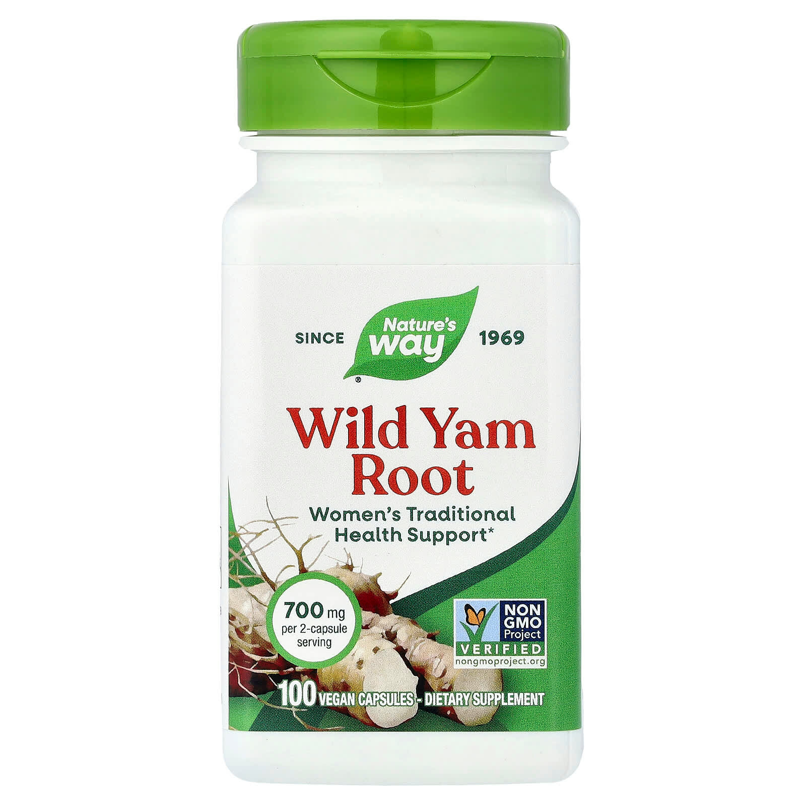 Nature's Way, Wild Yam Root, корень дикого Ямса, 700 mg, 100 капсул