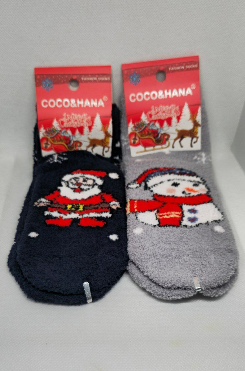 Носки "Дед Мороз и Санта", детские, для мальчиков и девочек, зима 2пора — фото 1