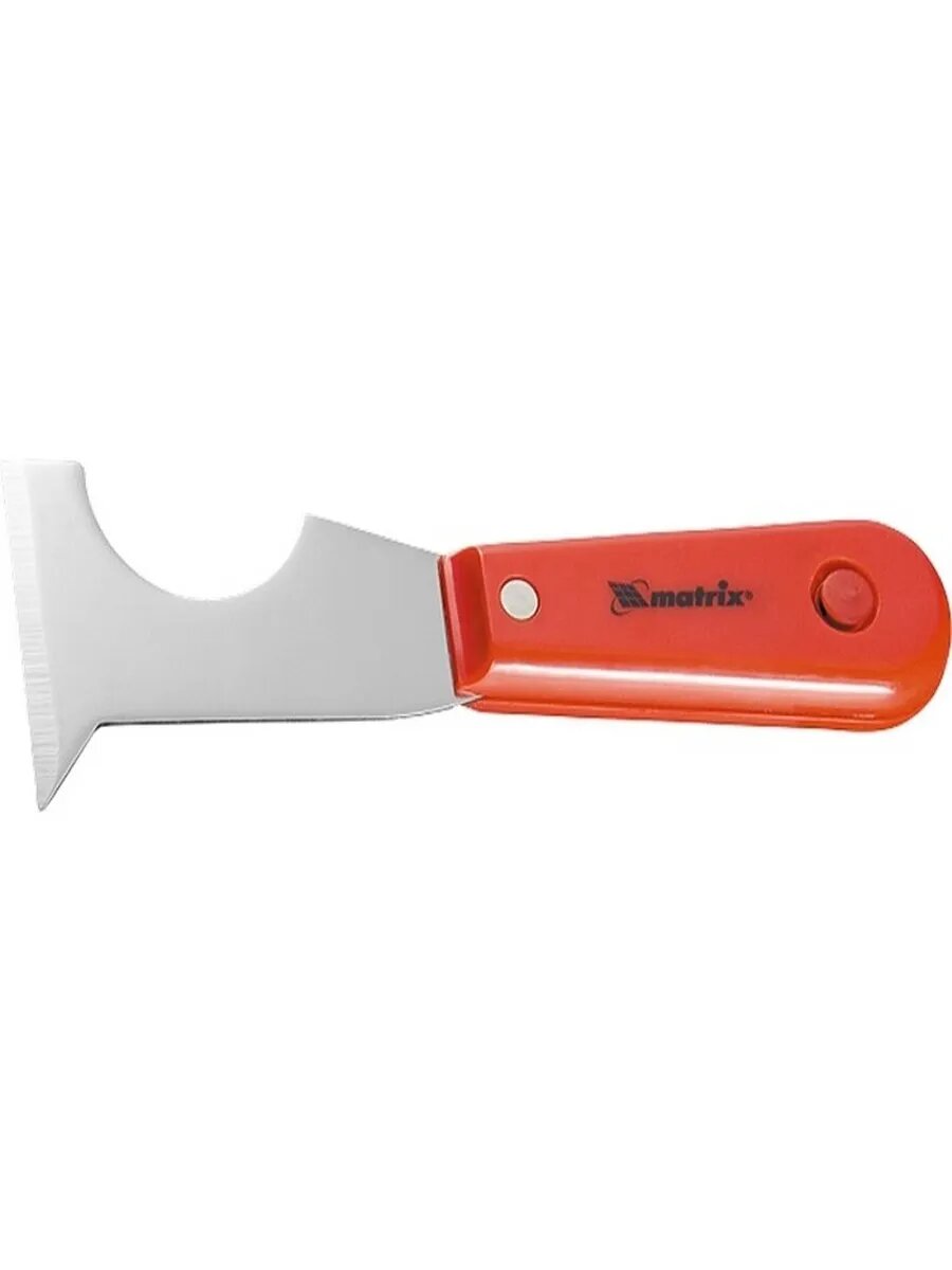 Шпатель-скребок стальной, пластмассовая ручк, MATRIX, 85299