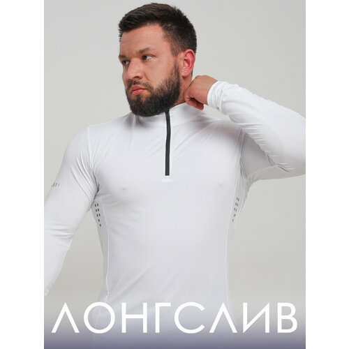 фото Лонгслив спортивный roksport, размер 3xl, , белый