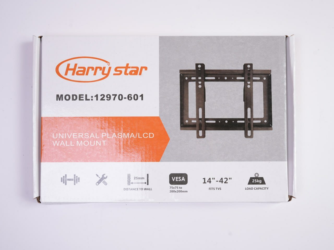 Кронштейн для телевизора, фиксированный, настенный , 12"- 42 " диагональ телевизора — фото 1