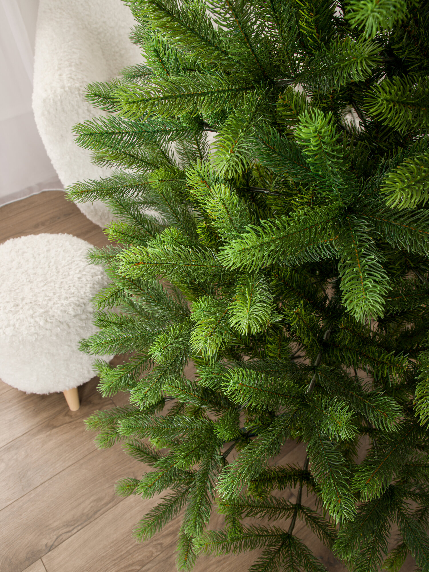 Елка искусственная новогодняя литая+ПВХ для дома 210 см, Империя Ёлок — фото 1