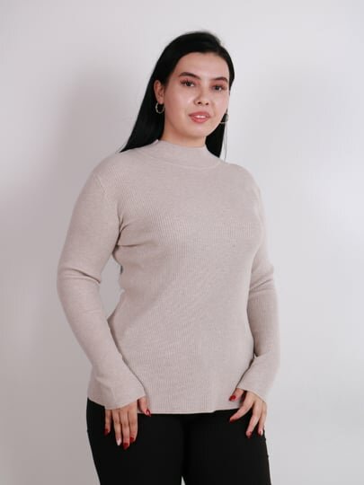 Свитер , размер L, светло-бежевый — фото 1