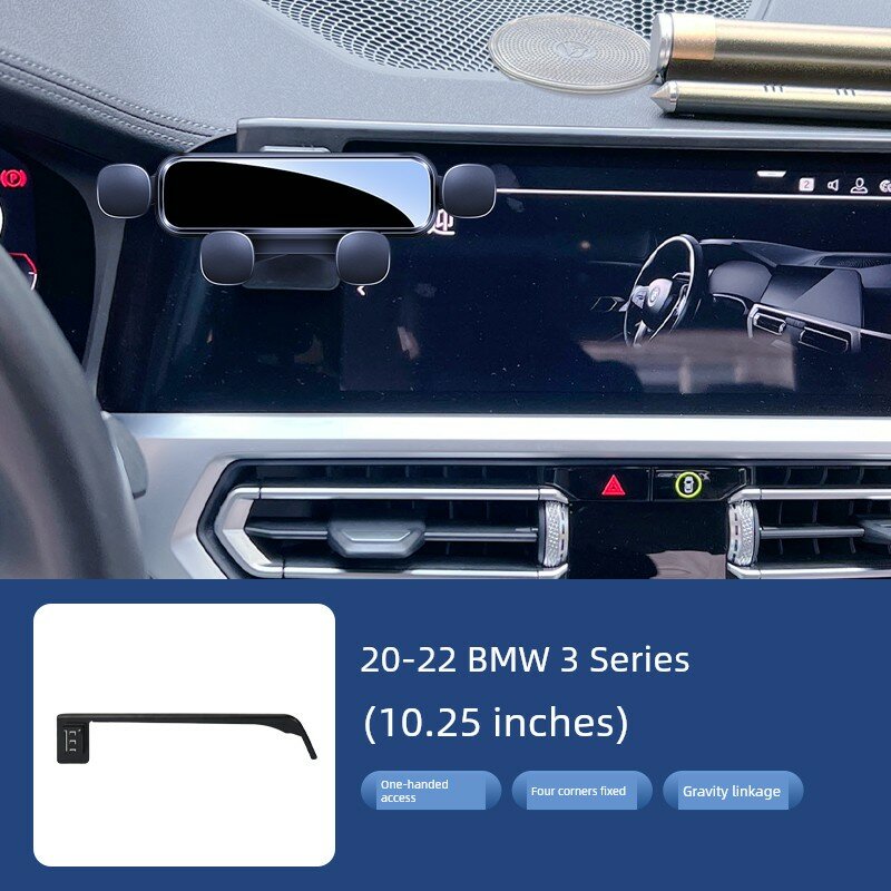 Крепление для телефона в BMW 3 Series (10,25 дюйма) для навигации Outdash, зеркальная отделка, деловой черный, модели