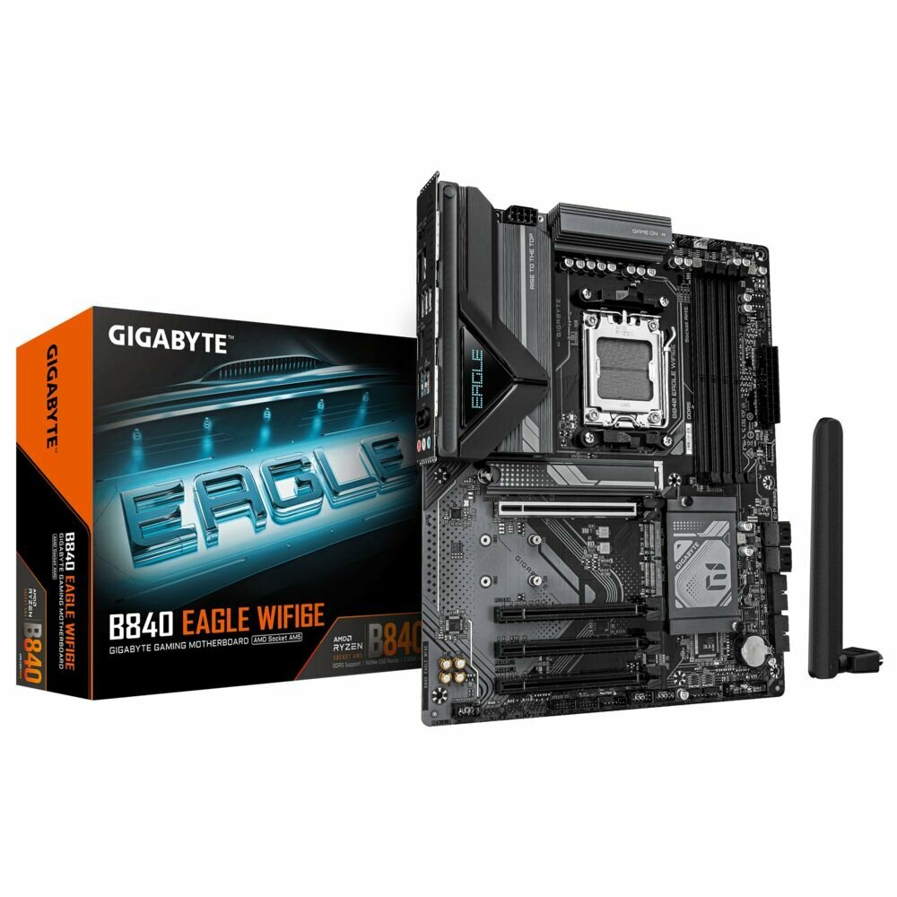 Материнская плата Gigabyte B840 EAGLE WIFI6E, AM5, AMD B840, ATX, RTL (B840 EAGLE WIFI6)