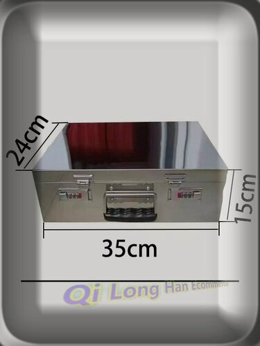 Изображение товара Переносной ящик из нержавеющей стали, для инструментов, серый