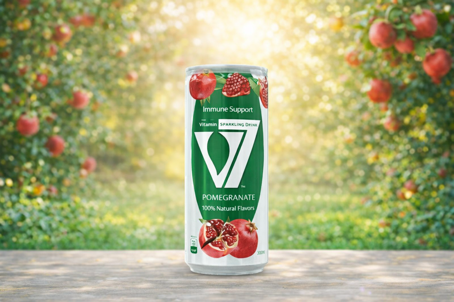 Напиток V7 "Anor", газированный, витаминный, вкус пина колада, 300мл