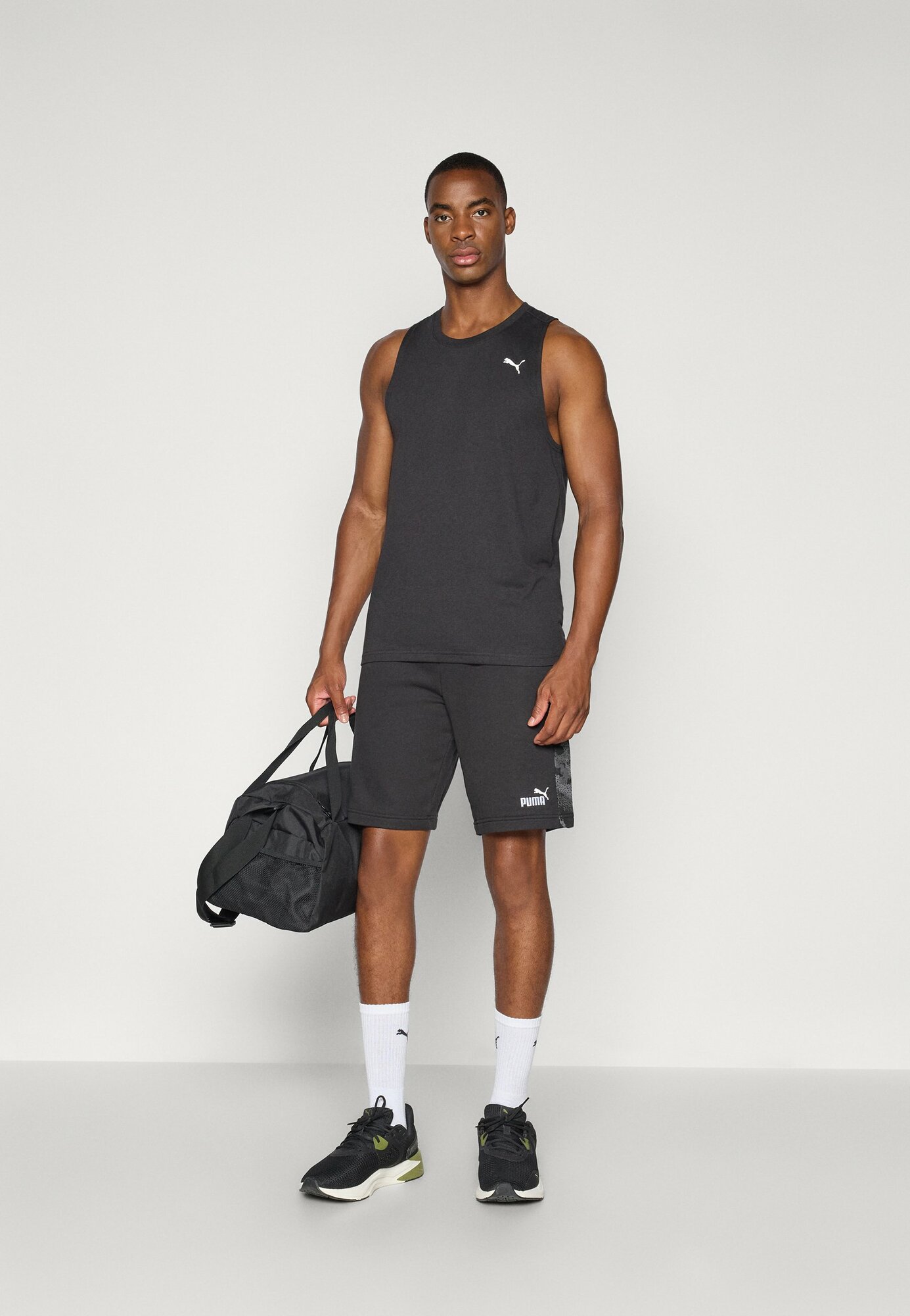 Майка спортивная PUMA M TAD TECH Triblend Sleevless Tank, размер M, черный — фото 1
