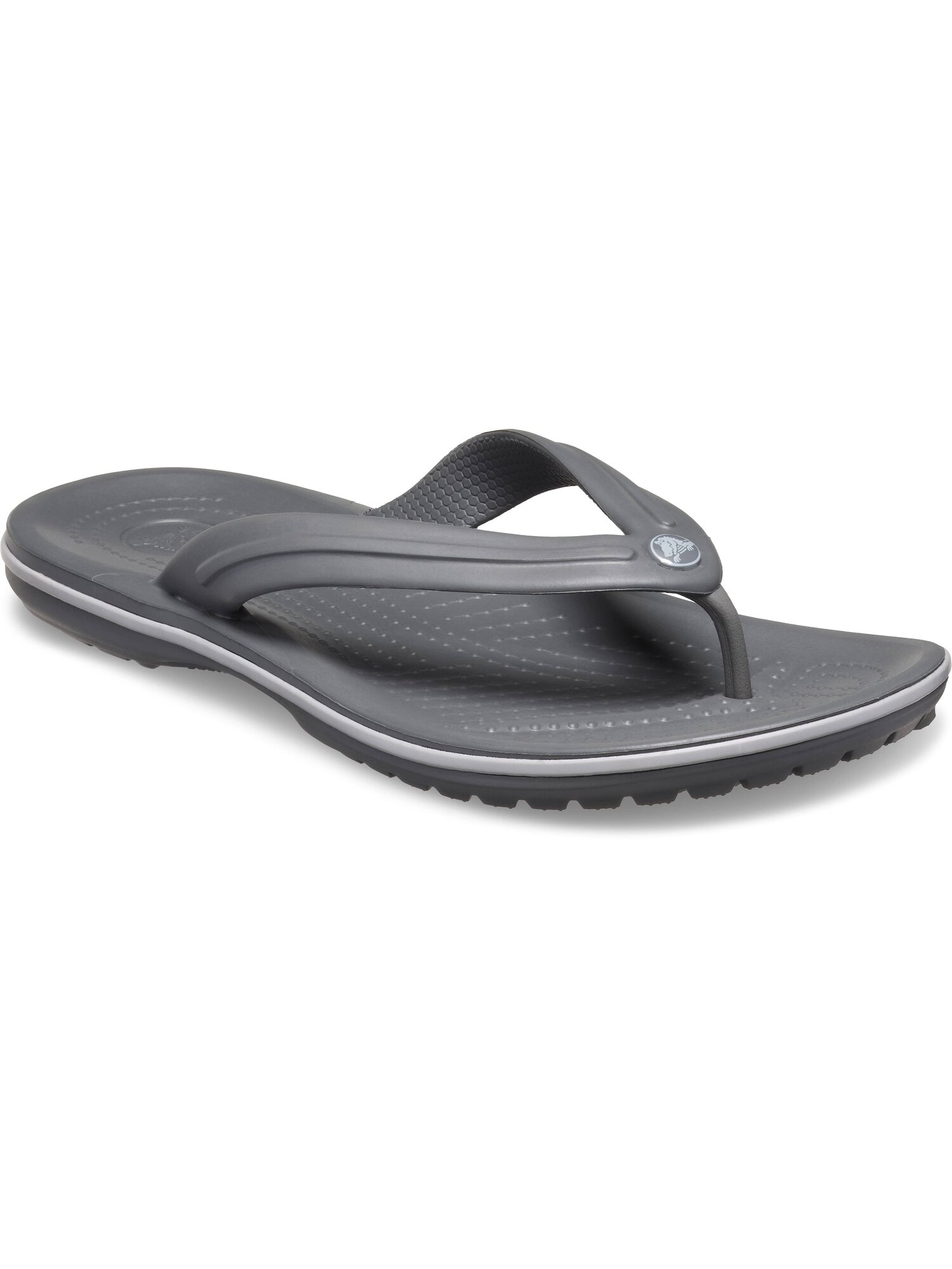 Сланцы Crocs Crocband Flip, размер M5/W7 US, серый — фото 1