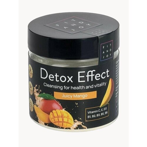 Дренажный напиток для похудения от отеков детокс коктейль Fit and Joy, вкус сочный манго