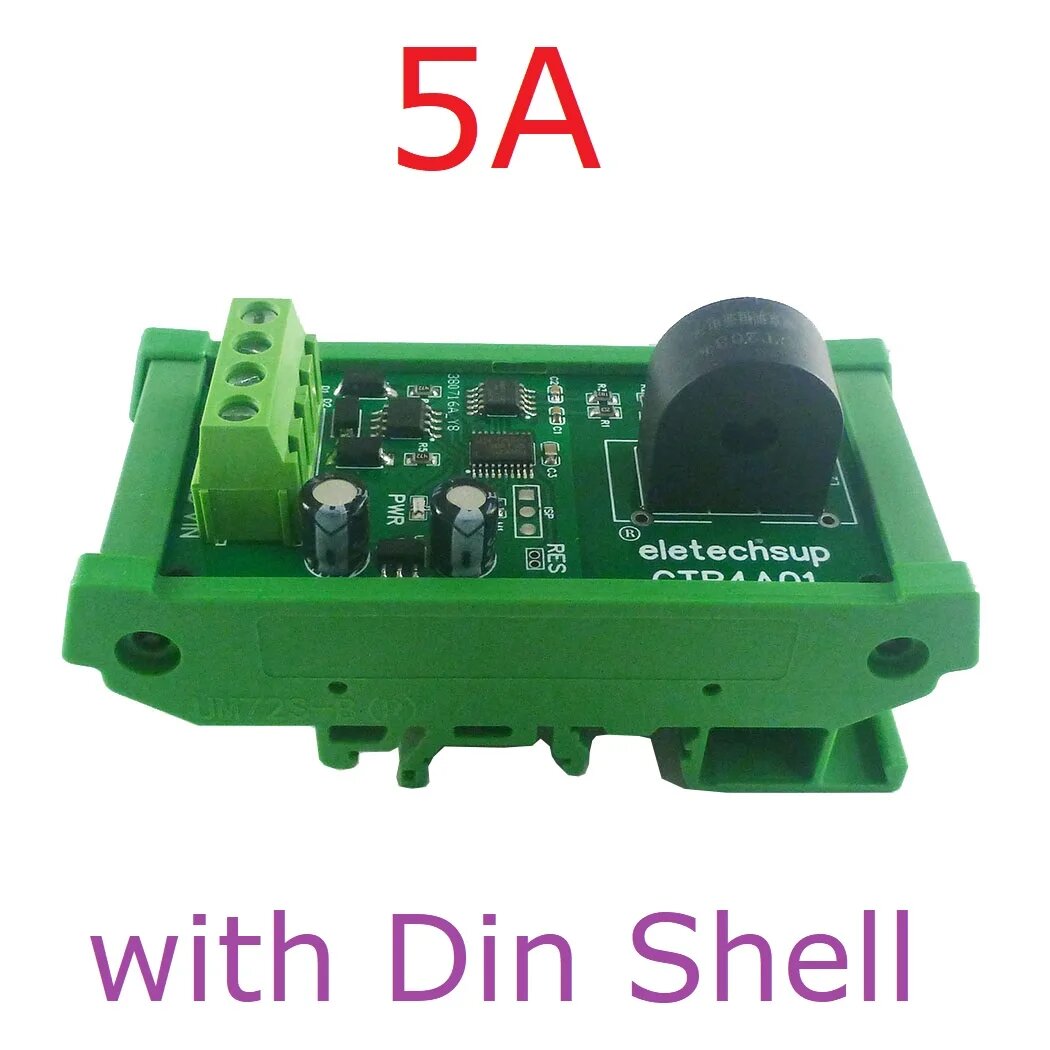 Токоподъемник RS485 Амперметр MODBUS PLC Аналоговый преобразователь переменного тока 5 А/10 а/20 А 110 220 В 50 Гц/60 Гц, 5A with Din Box