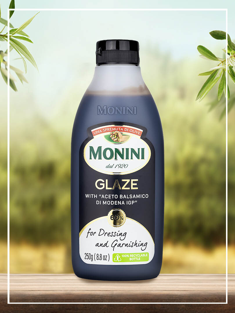 Соус бальзамический Monini Balsamic Glaze глазурь (уксус), 250мл — фото 1