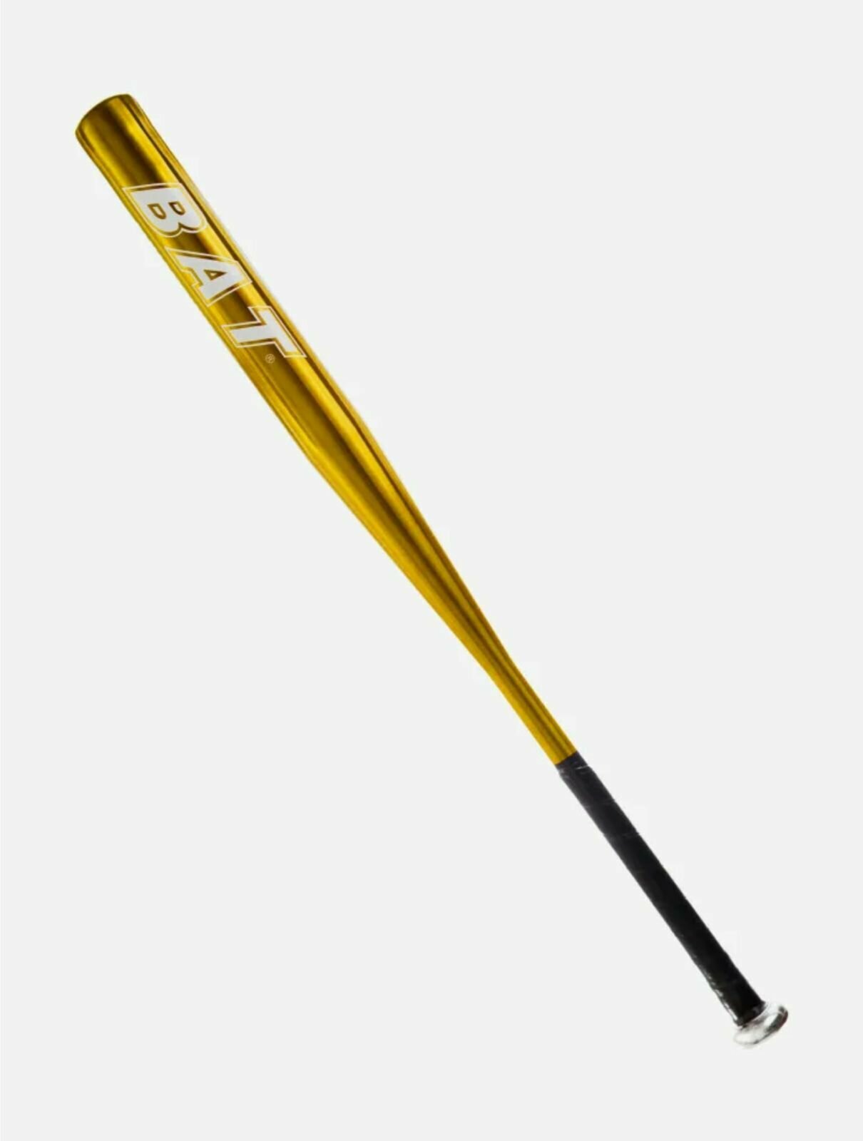 Бита бейсбольная 30" (75см) алюминий / золотая, бита с надписью.