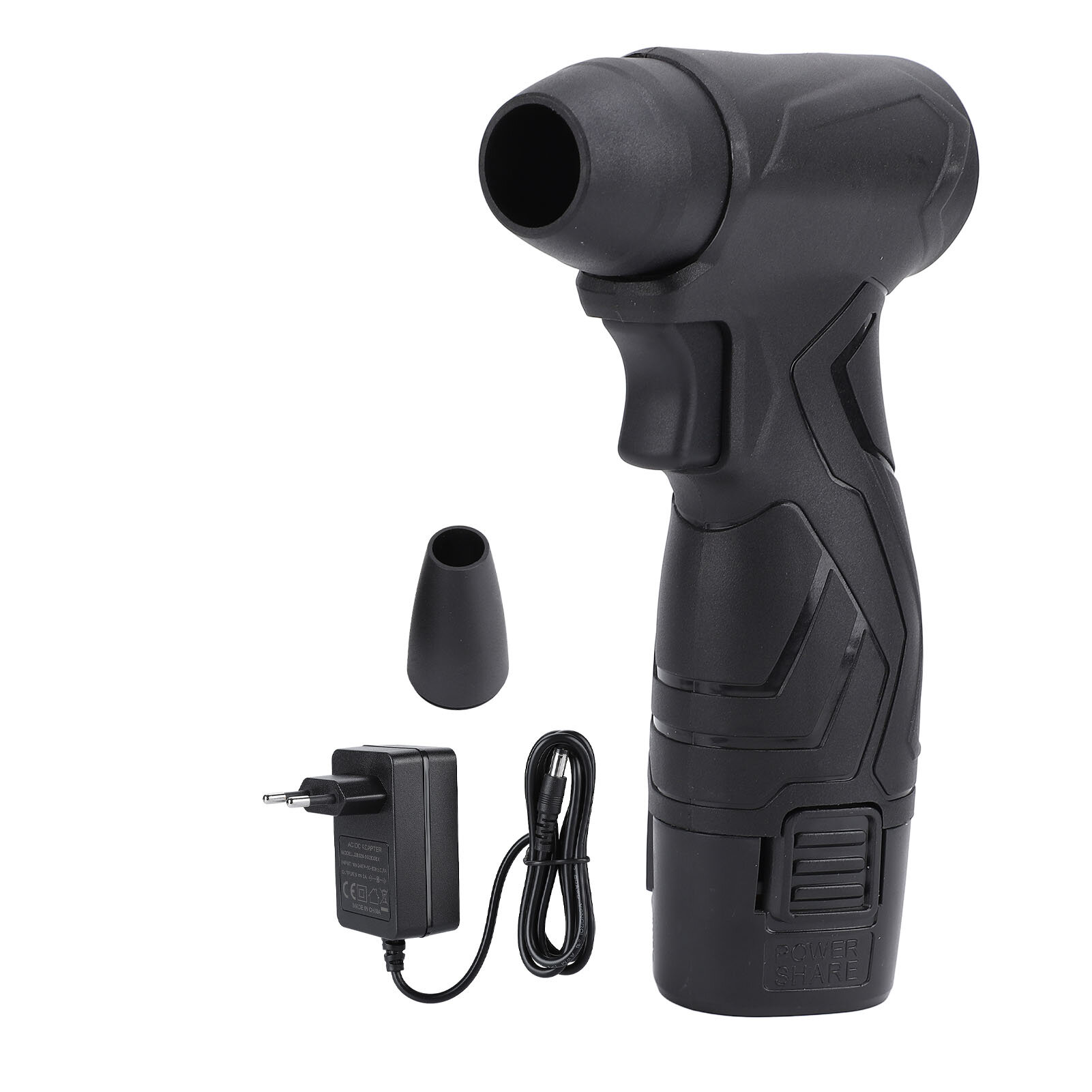 Воздуходувка Jet Dry Blower с бесщеточным двигателем 200 Вт, 135000 об/мин, плавная регулировка скорости, 2500 мАч, ручной турбовентилятор для очистки автомобиля, удаление пыли, черная вилка европейского стандарта
