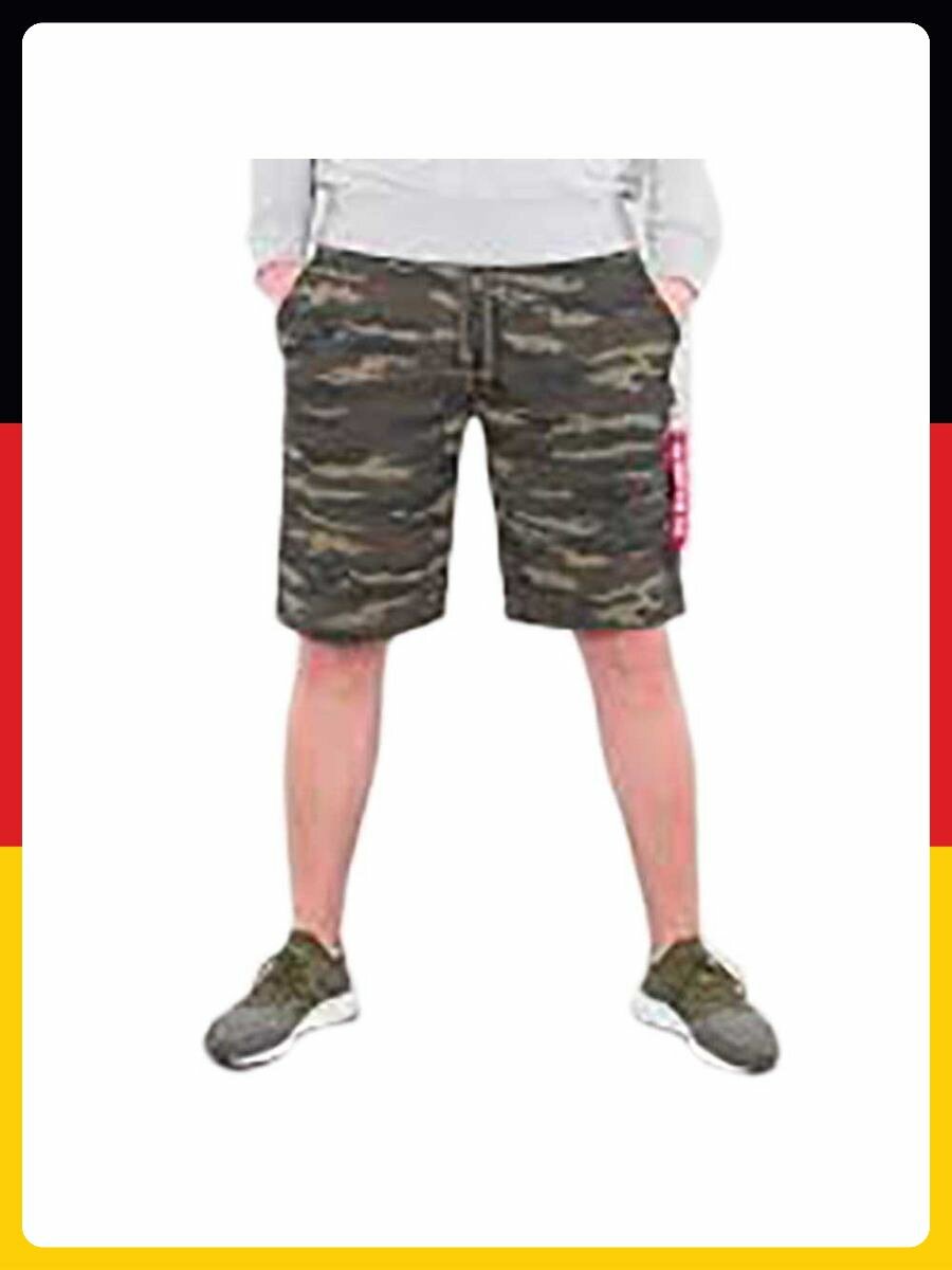Шорты спортивные ALPHA INDUSTRIES, размер 3XL, коричневый