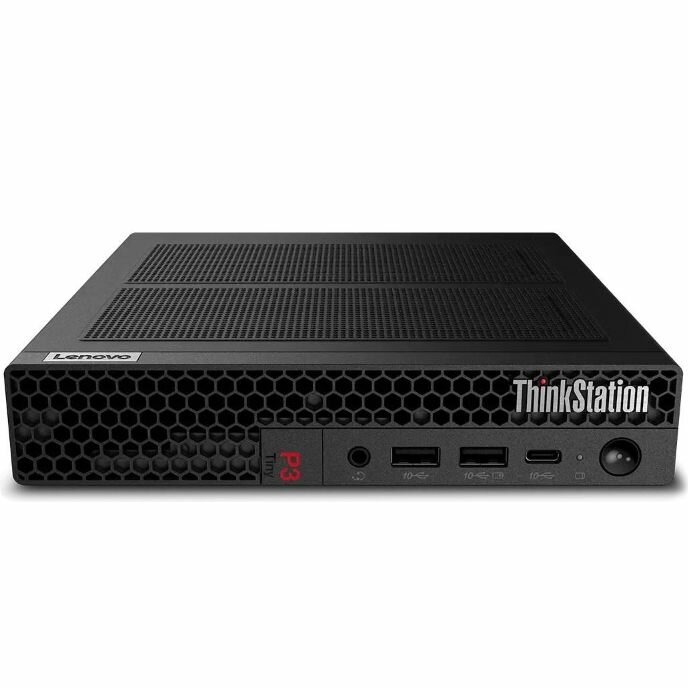 ПК Lenovo ThinkStation P3 Tiny (30H1A06TCH) чёрный - Intel Core i7-14700, ядра: 20 x 2,1 ГГц, 32 ГБ DDR5, NVIDIA Quadro T1000 (8 ГБ), SSD 1024 ГБ, Windows 11 Pro