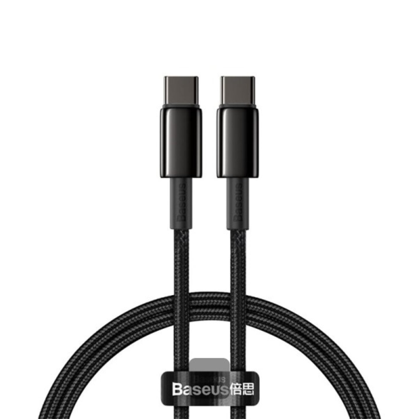 USB Кабель Baseus CATWJ-01 TC-TC 1м 100W Черный — Надежный Кабель для Быстрой Зарядки и Передачи Данных — фото 1