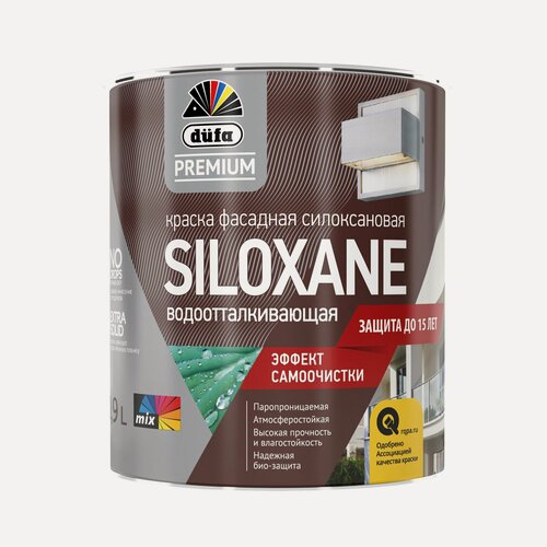 Изображение товара Краска фасадная акрил-силоксановая Dufa Premium Siloxane база 1 0.9 л