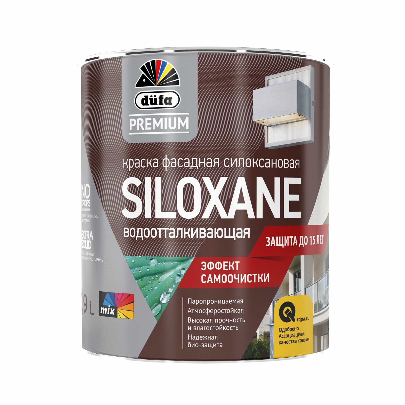 Краска фасадная акрил-силоксановая Dufa Premium Siloxane база 1 09 л
