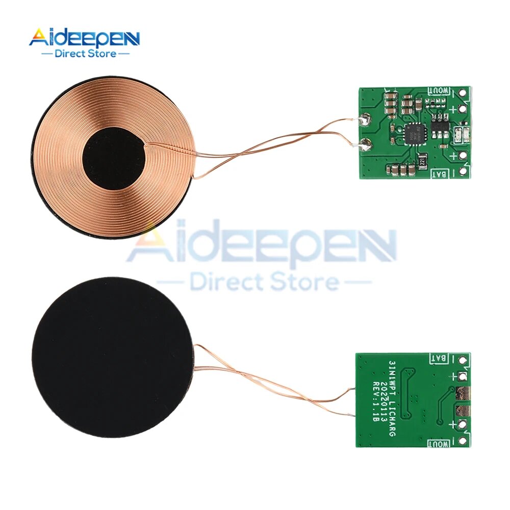Wireless Charger Receiver Module Aideepen, circular coil