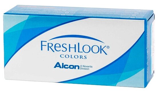 Ежемесячные цветные контактные линзы Alcon Freshlook Colors, 2 pk (BC 8.6; D -2.00/Green) срок до: 05/2026 — фото 1