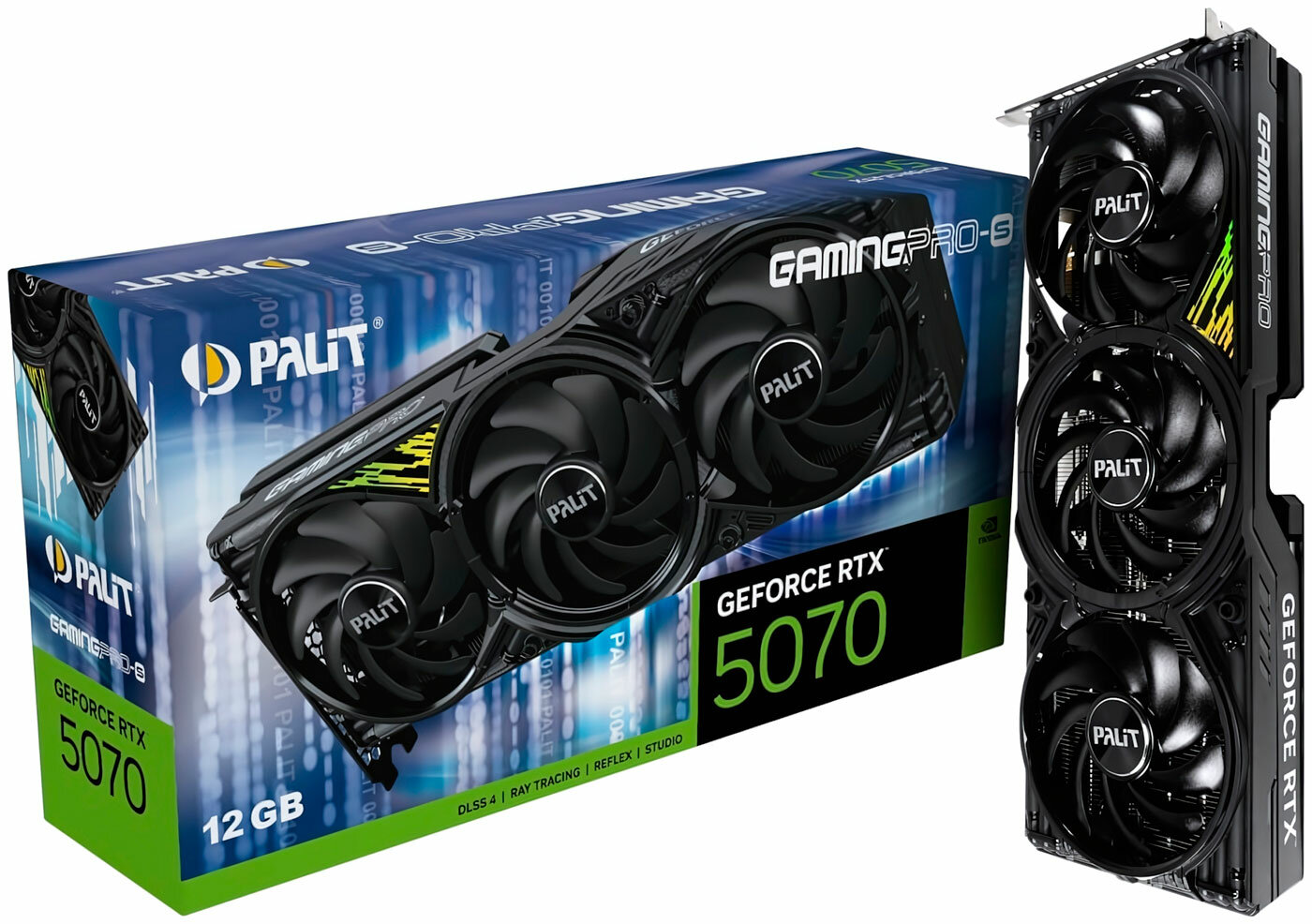 Видеокарта Palit GeForce RTX 5070 12GB GAMINGPRO-S (NE75070019K9-GB2050U)
