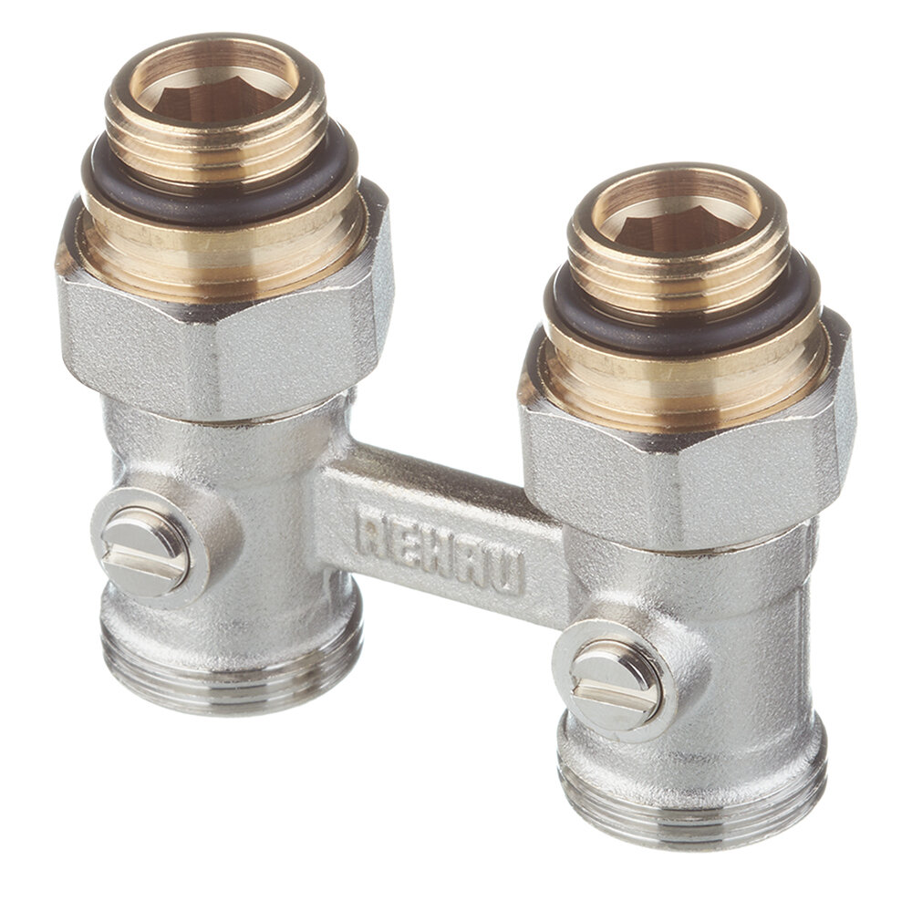 (Мултифлекс) Узел нижнего подключения прямой G 1/2"x3/4" с соединительным ниппелем