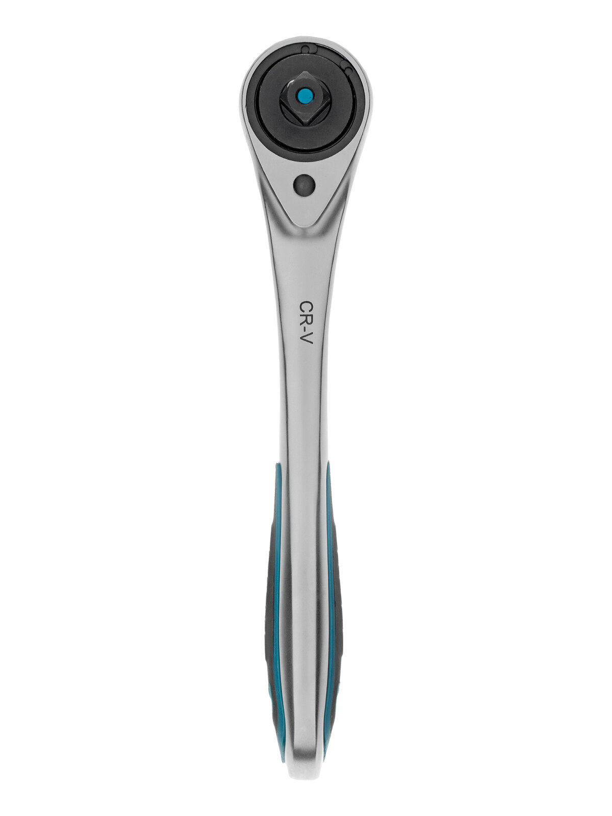 Ключ-трещотка Gross 1/4", CrV, 120 зубьев, с быстрым сбросом, цельнометаллический, хром 14135 — фото 1