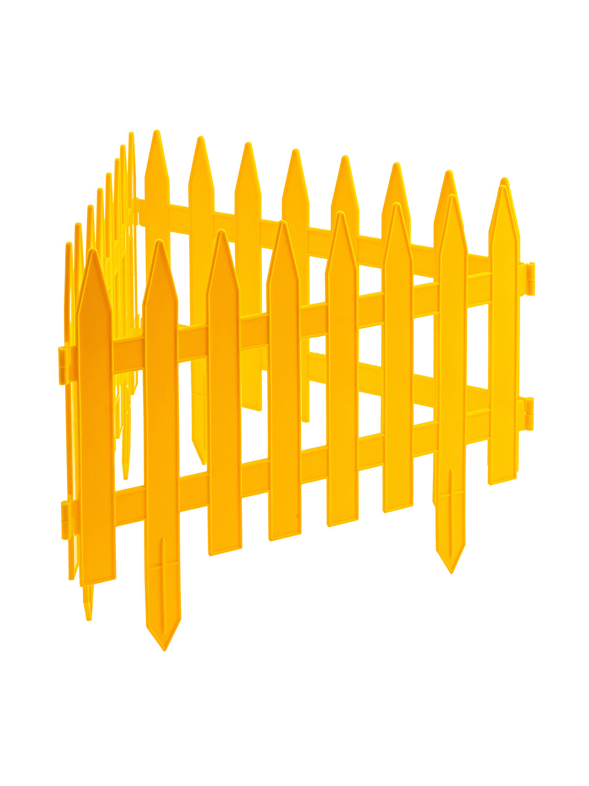 Забор декоративный Palisad, "Рейка", 28х300 см, желтый, 65000