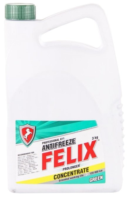Антифриз FELIX PROLONGER готовый -40C зеленый 3 кг 430206327