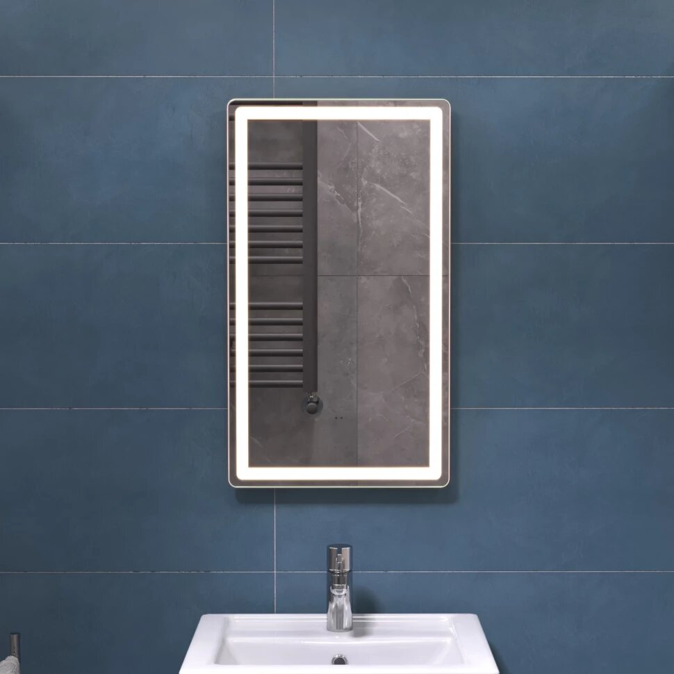 Зеркало Vigo Geometry Classic 068 396x70 см с LED-подсветкой сенсорным выключателем